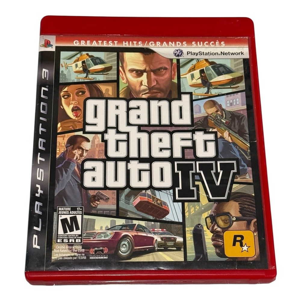 Grand Theft Auto IV PlayStation 3 PS3 Greatest Hits Complete Case Manual Tested